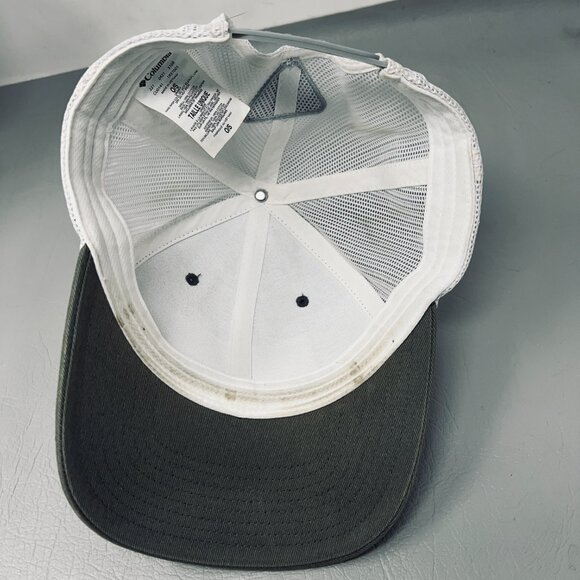 Columbia Unisex Hat O/S Green White Mesh Snapback PFG Fish Flag Patch Cap - Picture 5 of 8